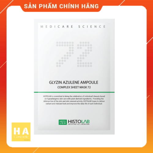 Mặt nạ giấy trị mụn Histolab Glyzin Azulene Ampoule Complex Sheet Mask 72